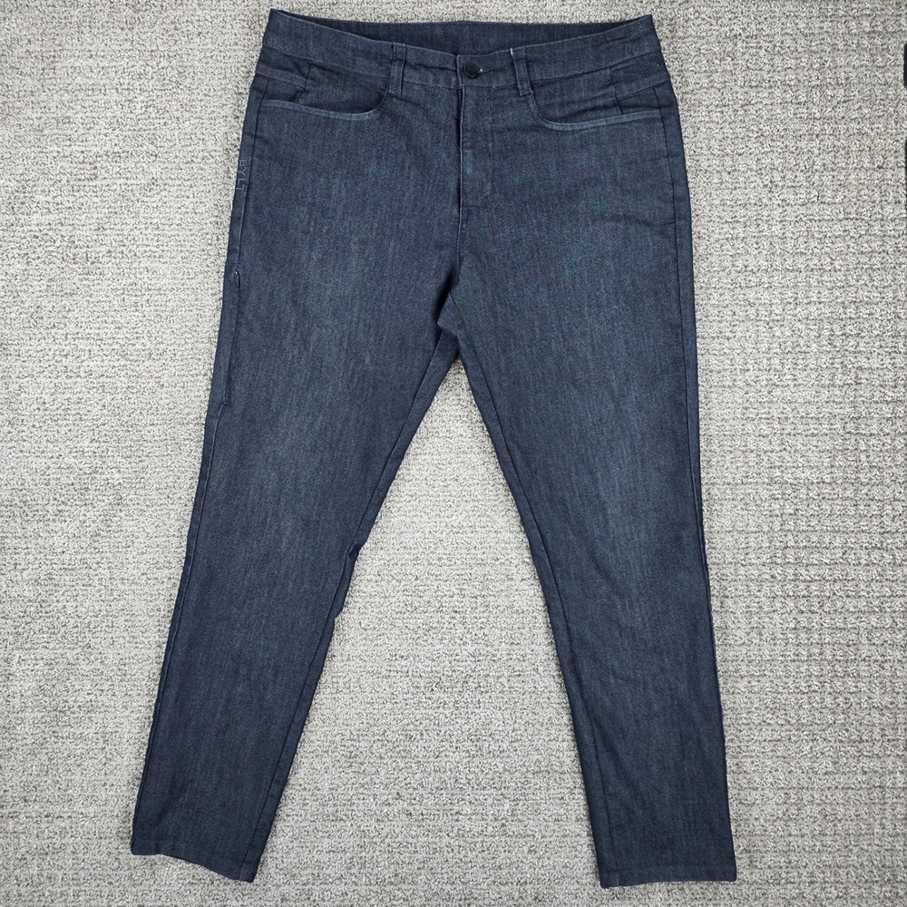BYLT Premium Basics Everyday Pant 2.0 Slim Fit Mens 33x30 Dark Wash Blue